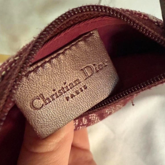 Dior Burgundy Saddle Bag - Picture 2 of 4